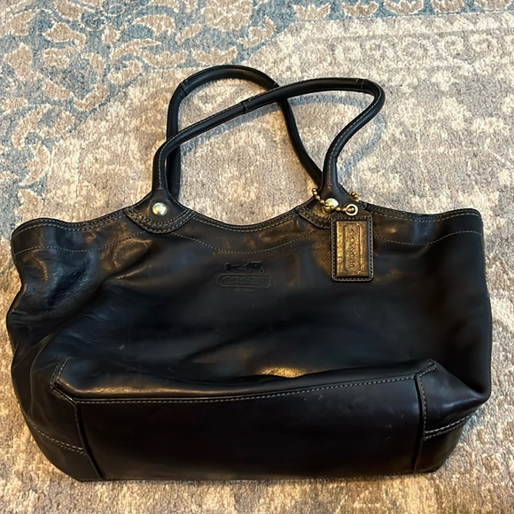 Coach Signature Bleecker Leather Tote - Picture 1 of 13